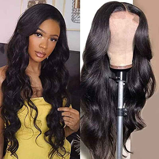 Women Synthetic Wig  European and American medium-parted long curly hair