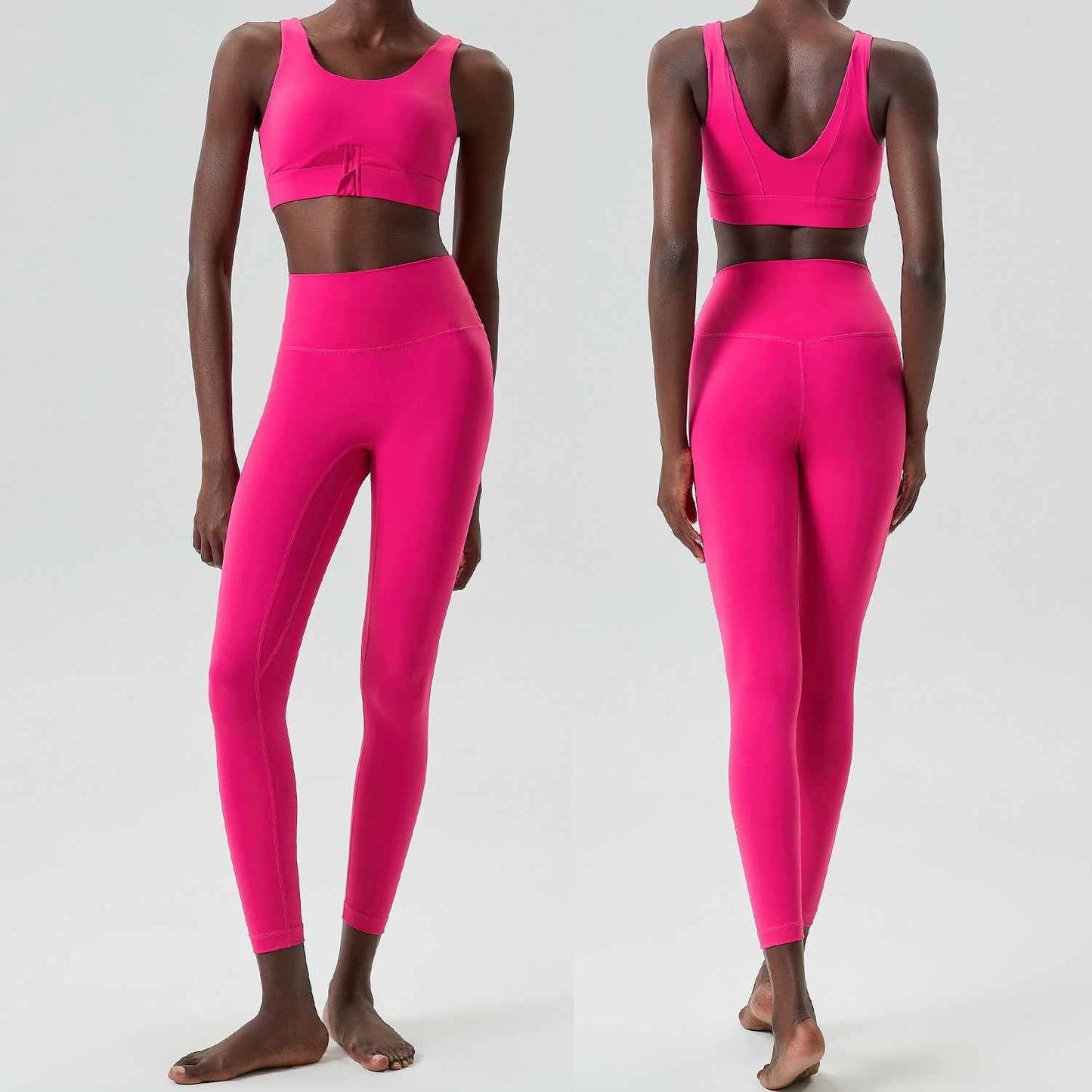 Eprolo Cross-Border Zippered Yoga Clothing Set for Women