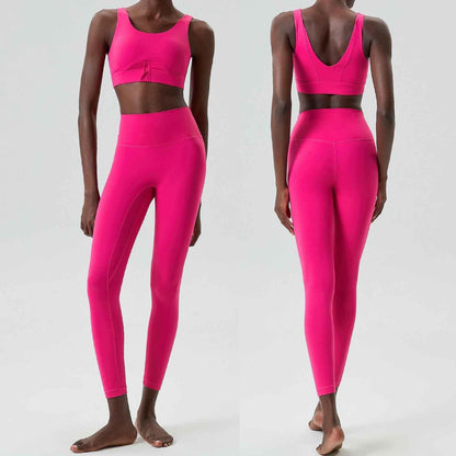 Eprolo Yoga Clothing Set: Cross-Border Zippered Women's Activewear - Shello's Creative Boutique