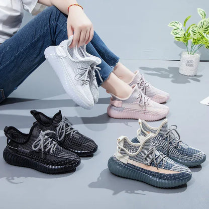 Coconut shoes for both men and women, summer breathable fly woven shoe covers, casual sports shoes, couple's mesh shoes - Shello's Creative Boutique