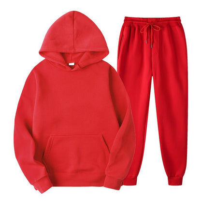 Women's Sets Oversized Hooded Running Hoodie Sport Pants Lady Suits 2 Piece Set Casual Fleece Tracksuit Winter eprolo