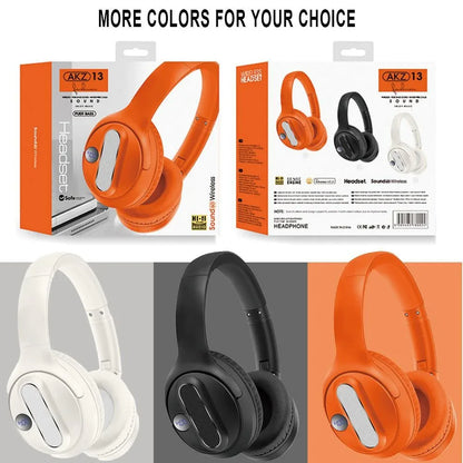 AKZ-13 wireless Bluetooth headset with battery level display and long battery life foldable - Shello's Creative Boutique