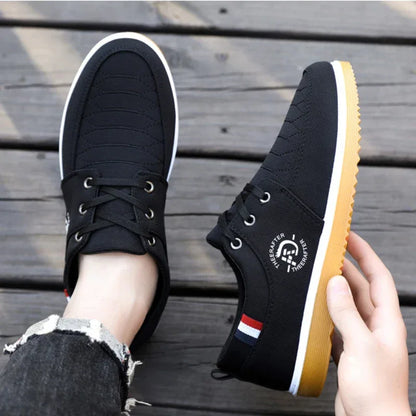 Cow tendon sole cloth shoes for men breathable wear-resistant anti slip and trendy shoes for men - Shello's Creative Boutique