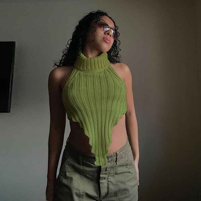 Kliou Knitted Worsted Vest for Women – High Street Fashion Statement