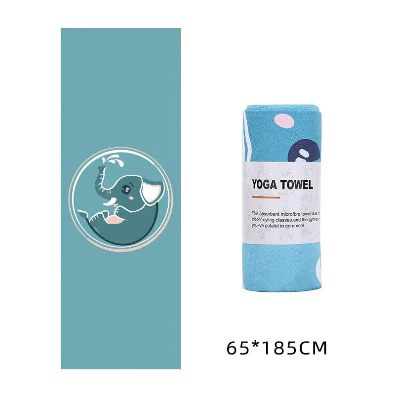Yoga Towel 183*63cm Printed Yoga Mat Microfiber Non Slip Sweat Towel Fitness Workout Mat Cover for Pilates Gym Yoga Blankets - Shello's Creative Boutique
