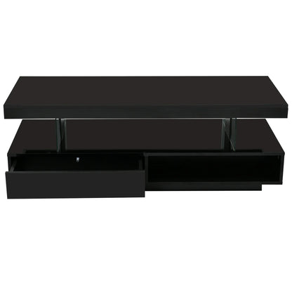U-Can LED Coffee Table – Modern Elegance with Smart Storage - Shello's Creative Boutique