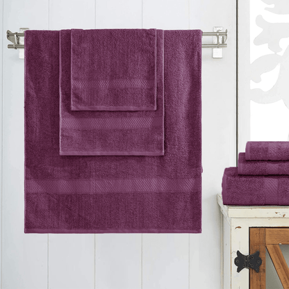 Bath Towel Set - Cotton Blend, Absorbent & Soft