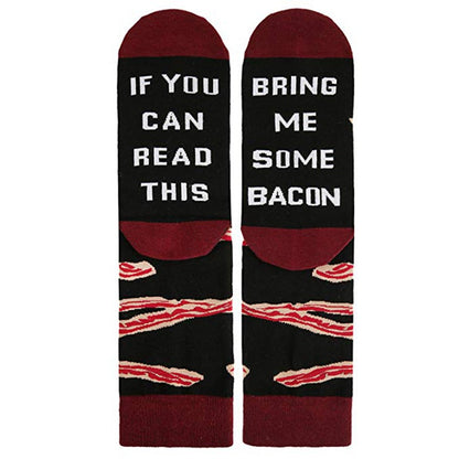IF YOU CAN READ THIS” Autumn & Winter Mid Tube Socks – Cozy Cotton with Attitude