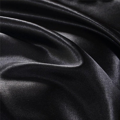 Premium Black Duvet Cover - Soft Polyester Quilt Cover with Zipper Closure - Shello's Creative Boutique