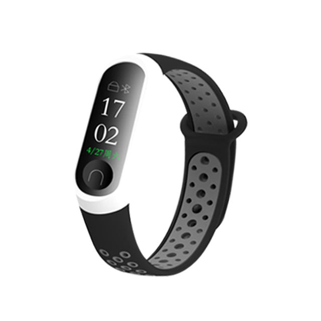 Newest Millet Silica Bracelet 3 4 Wristband Smart Sports Bracelet Replacement For Xiaomi Mi band 3 4 Wristband Fitness Watch eprolo