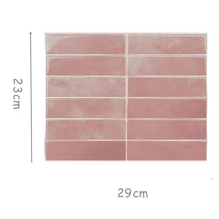 High Temperature Resistant Wall Stickers for Kitchen and Bathroom - 3D Self-Adhesive Design