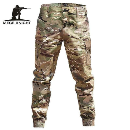 Mege Brand Men's Camo Jogger Pants - Fashion Streetwear Casual Camouflage Tactical Military Cargo Trousers - Shello's Creative Boutique