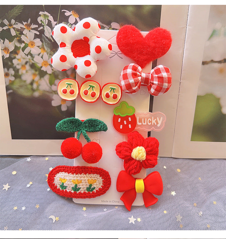 Children's Plush Hair Clip Autumn and Winter New Hair Accessories Little Girls' Hair Clip Cute Headwear eprolo