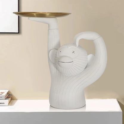 Monkey Tray Resin home Decor - Shello's Creative Boutique