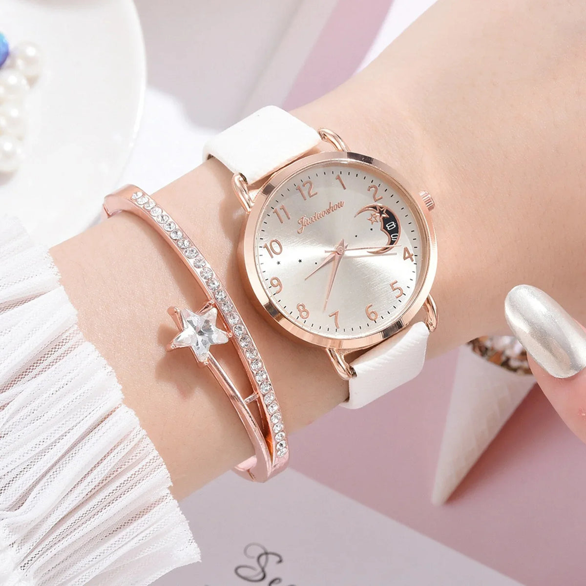 Women Watches Luxury Leather Band Watch Dress Clock Lady Wrist Watch - Shello's Creative Boutique