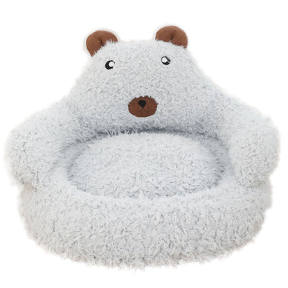 New Winter Cute Alpaca Cat Bed House Nest Warm Comfortable Pet Products Bottom Non-slip Bed For Dog Dog Bed Pet Mats Pads Shello Creative Boutique