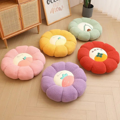 New Pumpkin Cushion Color Contrast Persimmon Ruyi Putuan Home Sofa Decoration Soft Cushion - Shello's Creative Boutique
