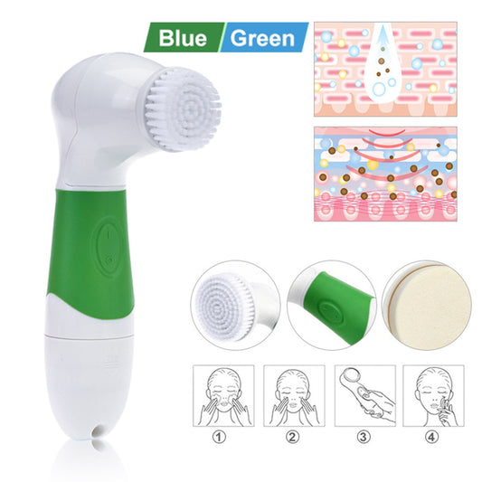 7-in-1 Electric Facial Cleansing Brush – Deep Pore Cleaner & Skin Massager for Face & Body