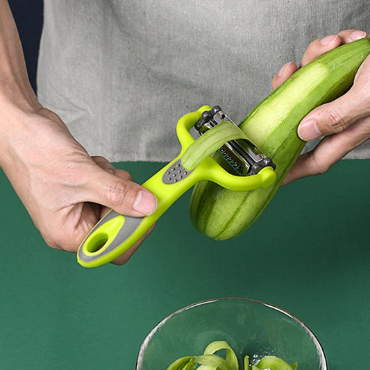 3 In 1 Rotary Peeler Fruit Vegetables Cabbage Graters Salad Carrot Potato Slicer Kitchen Multifunction Grater Julienne Peeler eprolo