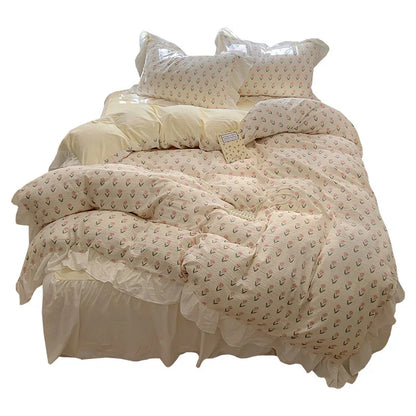 French Romantic Lace Bedding Set – Elegance Meets Comfort - Shello's Creative Boutique