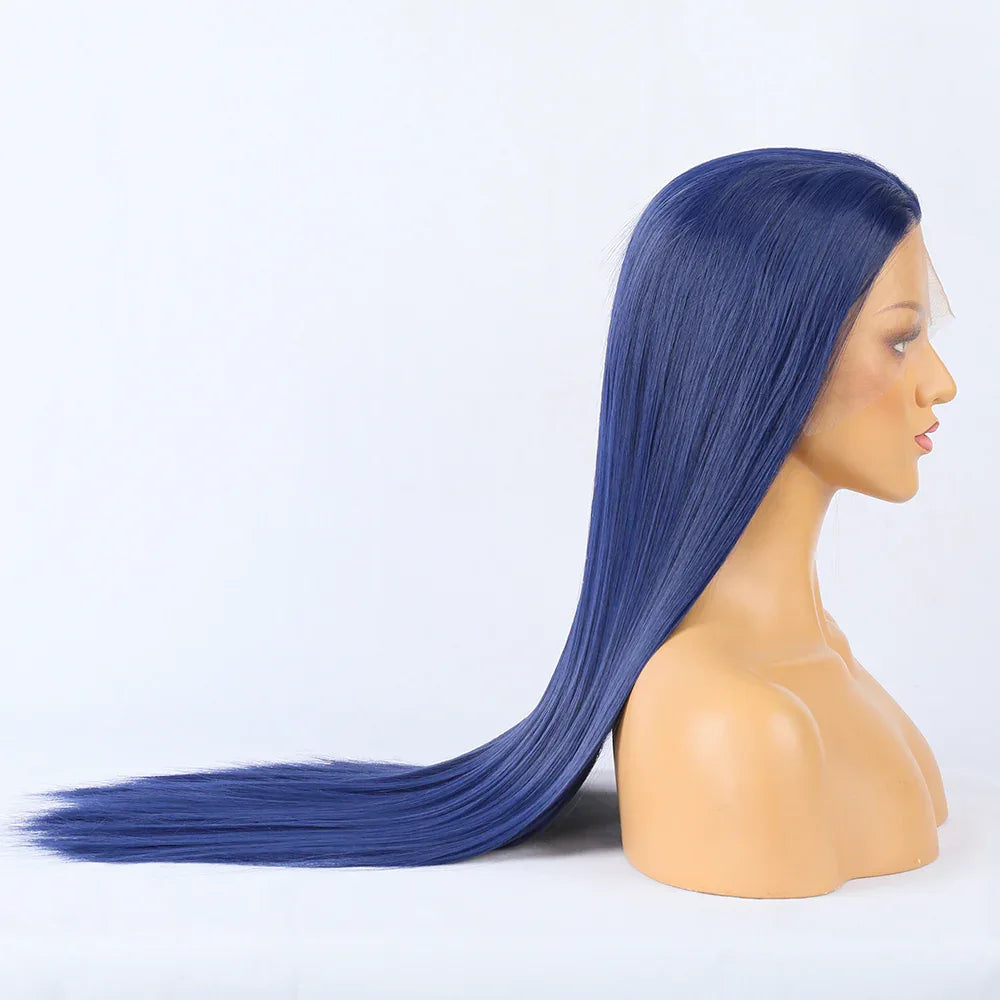 Bone Straight Lace Front Wig - Glueless Transparent Lace Human Hair - Shello's Creative Boutique