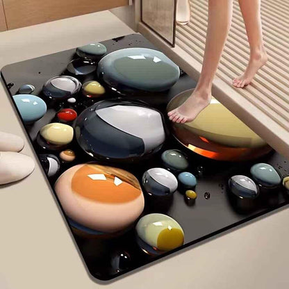 Meishi Diatom Mud Bath Mat - Quick-Dry Non-Slip Bathroom Floor Mat - Shello's Creative Boutique