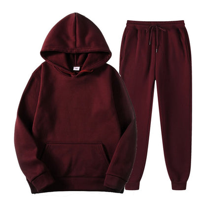 Women's Sets Oversized Hooded Running Hoodie Sport Pants Lady Suits 2 Piece Set Casual Fleece Tracksuit Winter eprolo