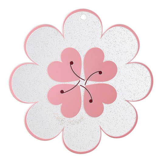 Lucky Flower Heat Insulation Mat Simple Wind Table Heat Insulation Mat Anti scalding Bowl and Dish Mat Household Plate Mat PVC Mat eprolo