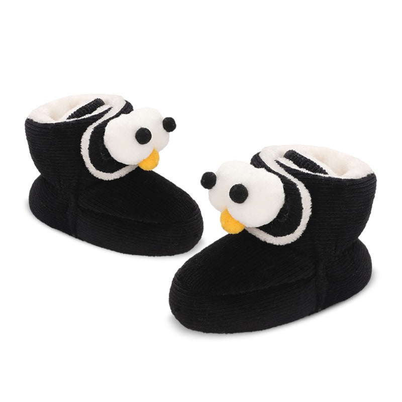 Baby cotton shoes winter high tube 0-1 year old children's cartoon cute walking shoes soft soled baby boots baby shoes plush eprolo