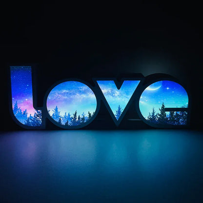 Led Decorative Lights String Valentine's Day Proposal Confession Love Light Box English Letters Modeling Lights - Shello's Creative Boutique