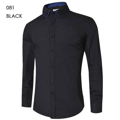 Men's Casual Shirt Slim Fit Casual Button Down Shirt Long Sleeve Formal Dress Shirts
