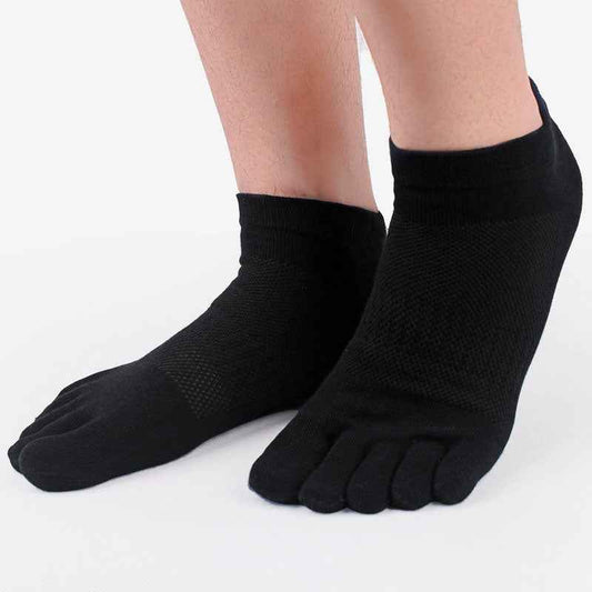 Five-Finger Socks 100% Cotton Men's Mesh Summer Thin Cotton Deodorant Socks Low-Top Split-Toe Socks Men's Socks