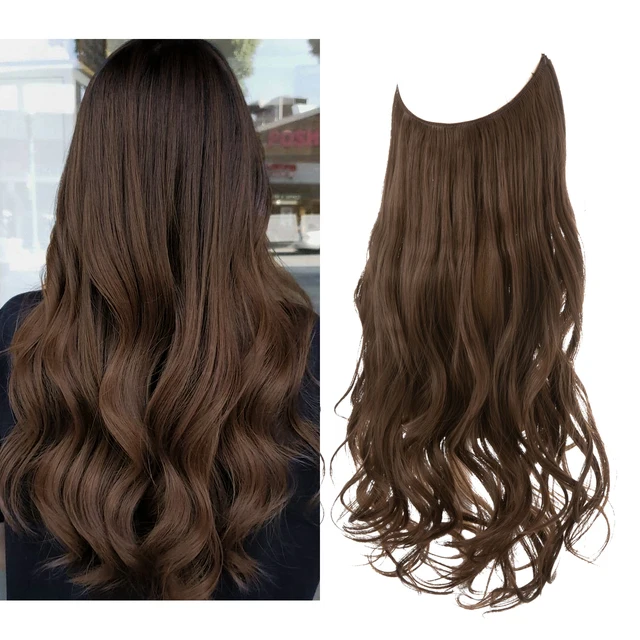 One-piece women's hair extension piece with abundant hair volume U-shaped fishing line invisible and natural long curly hair eprolo