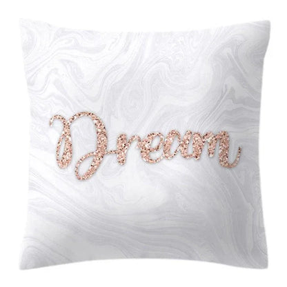 Rose Gold Pineapple Glitter Pillow Case - Glamorous 45x45cm Cushion Cover - Shello's Creative Boutique