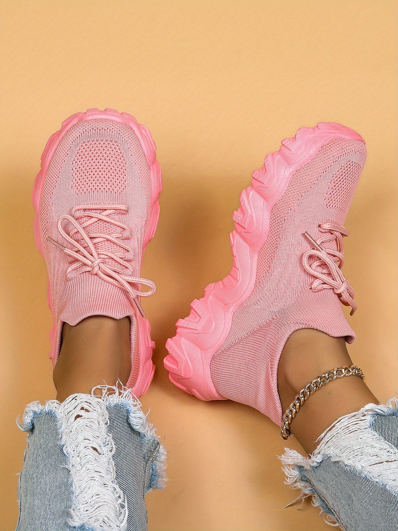 Women'S Casual Sports Sneakers, Striped Low Top Slip-On Shoes with Round Toe, Non-Slip Rubber Sole, Fabric Upper & Inner, All-Season Spring Footwear Shello's Creative Boutique