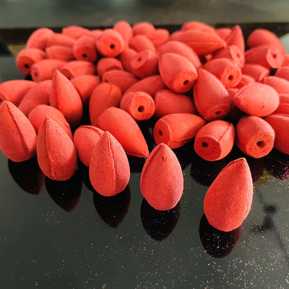 Lavender & Dragon'S Blood Backflow Incense Cones, 44/98 Pack, Elm Material, Featherless for Aromatherapy, Yoga, Meditation, Spa - Ideal Home Decor & Holiday Gift for Christmas, Halloween, Thanksgiving - Shello's Creative Boutique