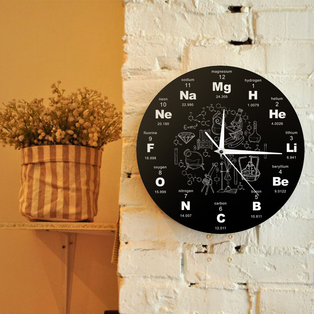 Periodic Table Clock Decorative Wall Clock eprolo