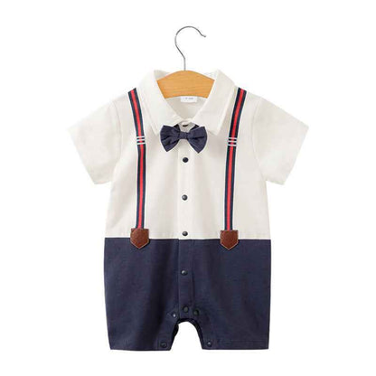 Baby Gentleman Bodysuit – Stylish & Comfortable Summer Wear for Newborns