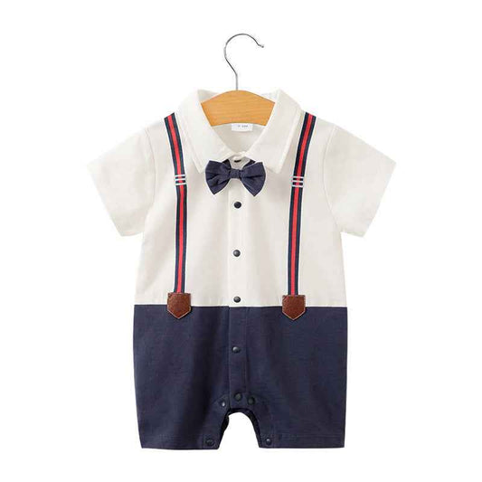Baby Gentleman Bodysuit – Stylish & Comfortable Summer Wear for Newborns