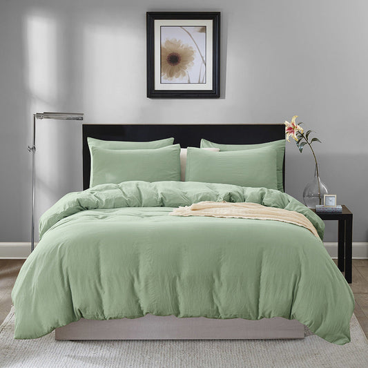 Home Textile Explosion Style Chemical Fiber Washed Quilt Cover Bedding US Size eprolo
