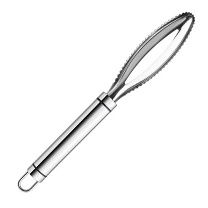 304 Stainless Steel Household Kitchenware Utility Tool Thickened Fish Scale Planer Scaler Descaler - Shello's Creative Boutique