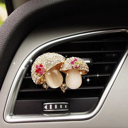 Car Air Freshener Scents Auto Perfume Vent Outlet Clip With Solid Fragrance Sheet Swan Mushroom Butterflies Planet Dance Girl - Shello's Creative Boutique