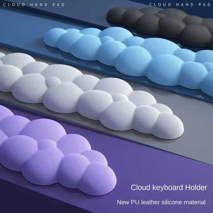 Mouse pad with wrist rest keyboard cloud anti-slip memory foam desktop office gamer mouse wrist rest - Shello's Creative Boutique