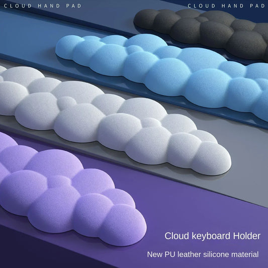 Mouse pad with wrist rest keyboard cloud anti-slip memory foam desktop office gamer mouse wrist rest - Shello's Creative Boutique
