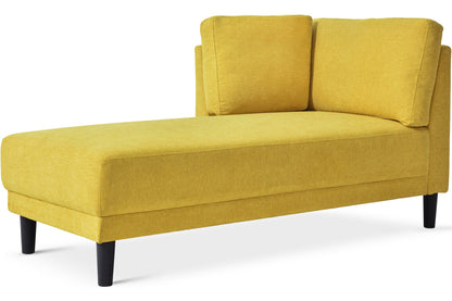 65" Mid-Century Modern Fabric Corner Lounge Chair Upholstered Indoor Chaise Lounge for Bedroom eprolo