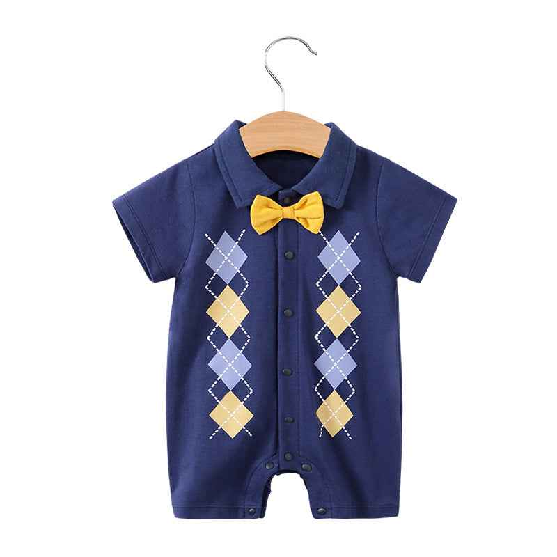 Baby Gentleman Bodysuit – Stylish & Comfortable Summer Wear for Newborns