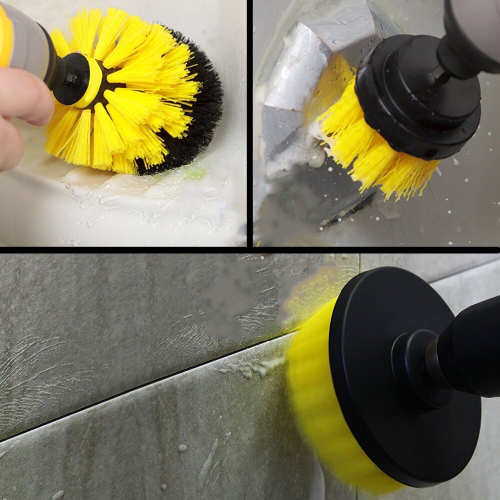Power Scrubber Brush Set for Bathroom Car | Drill Scrubber Brush Shello Creative Boutique