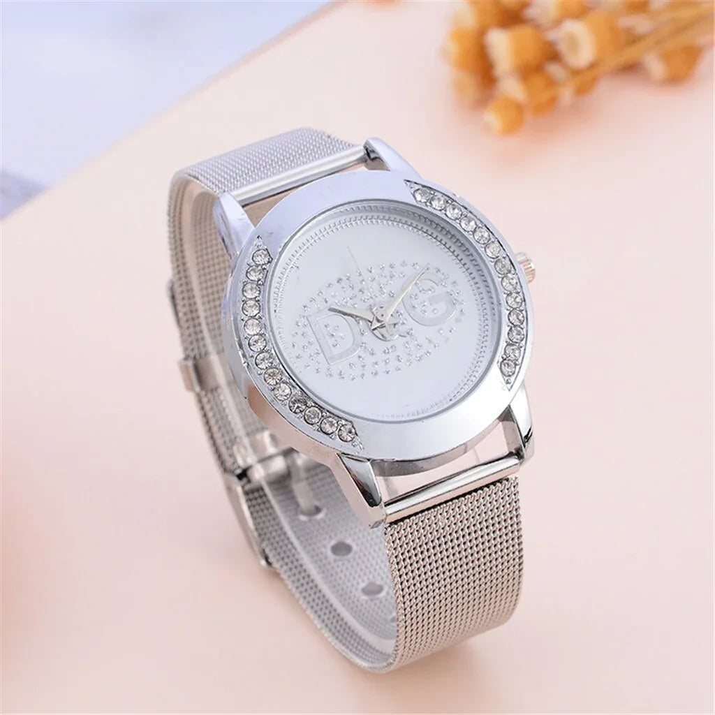 New Fashion European popular style Women Watch Luxury Brand Quartz Watches Reloj Mujer Casual Stainless Steel Wristwatches - Shello's Creative Boutique
