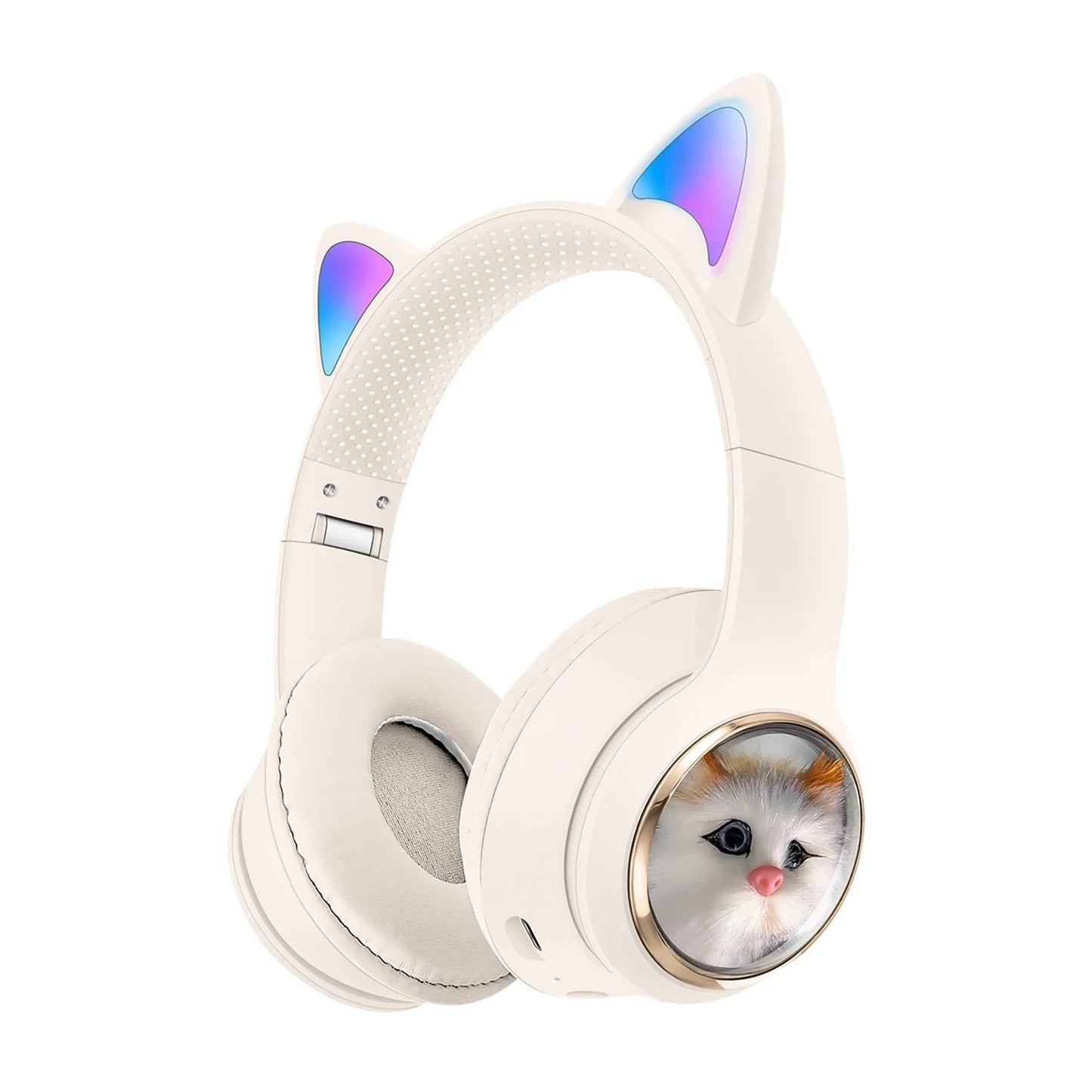 AKZ-09 Earphones Space Cabin Cartoon Simulation Cat Bluetooth Headwear Large Battery Earphones Foldable - Shello's Creative Boutique