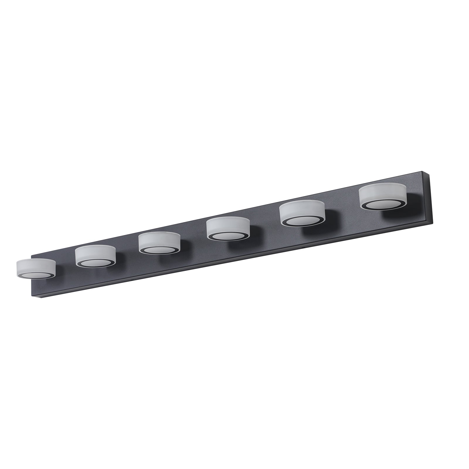 LED Modern Black 6-Light Vanity Lights Fixtures Over Mirror Bath Wall Lighting eprolo